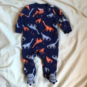 Carter's fleece Dinosaur Kids One Piece